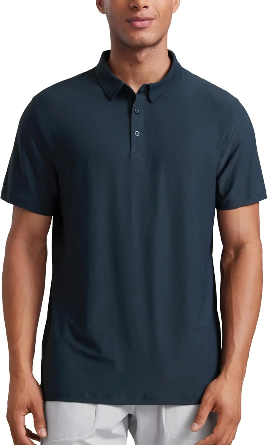 تی‌شرت پولو آستین کوتاه مردانه CRZ YOGA Cloudweight، سبک وزن، دارای قابلیت جذب رطوبت، مناسب برای ورزش و استفاده روزمره، دارای دکمه و مناسب برای گلف