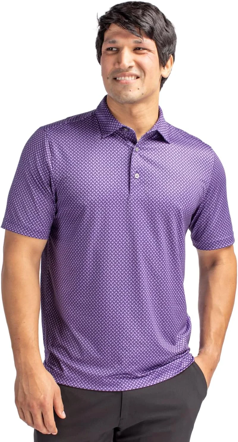 پولوشرت مردانه کاتر اند باک مدل Pike Banner Print Stretch Polo