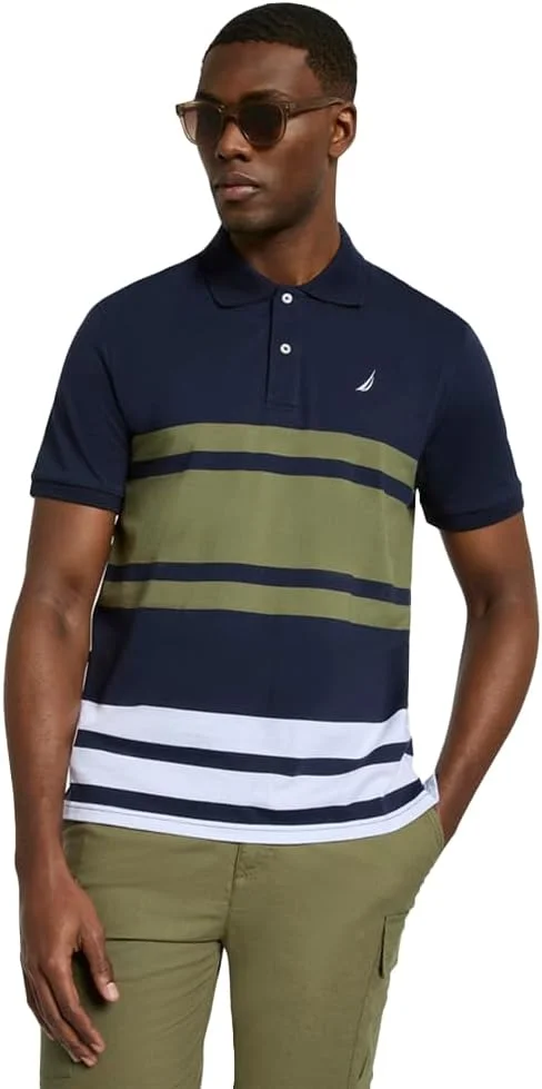 پولوشرت مردانه ناتیکا مدل N1R03009، سرمه ای تیره، کلاسیک