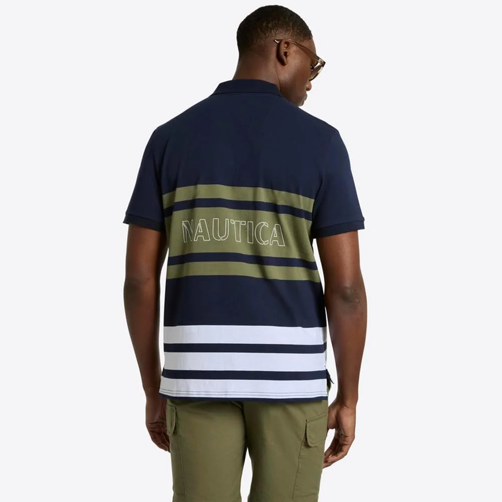 پولوشرت مردانه ناتیکا مدل N1R03009، سرمه ای تیره، کلاسیک