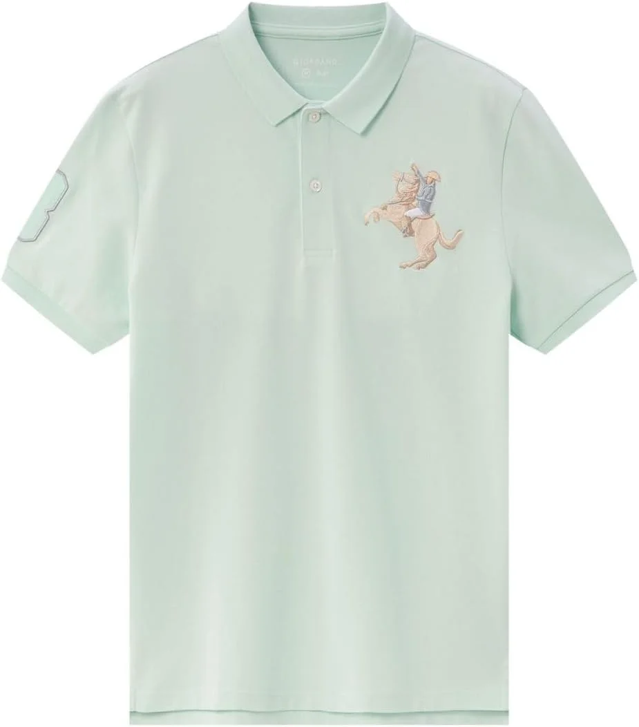 پولوشرت آستین کوتاه مردانه اسلیم فیت نخی