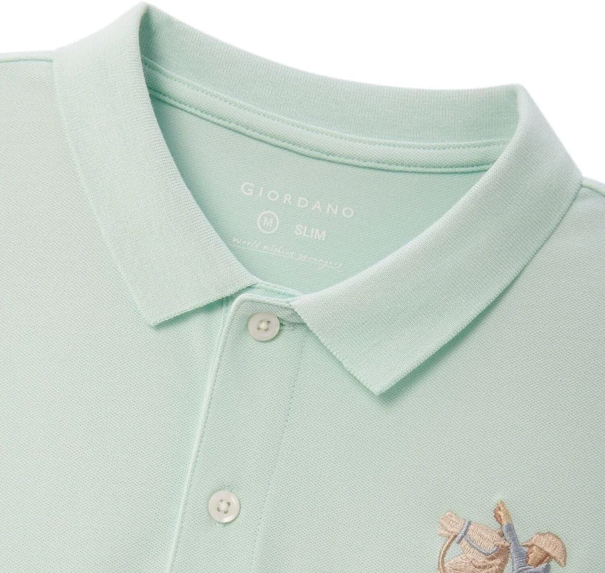 پولوشرت آستین کوتاه مردانه اسلیم فیت نخی