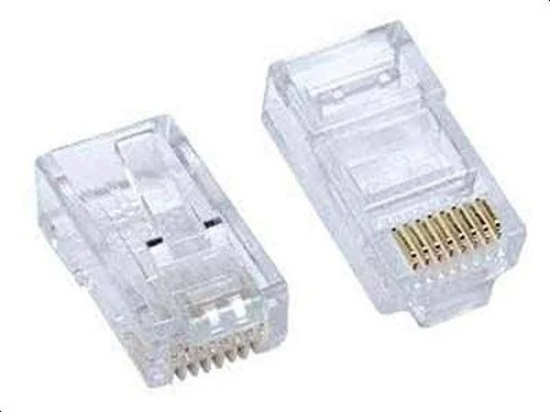 کانکتور RJ45 مدل AIF13 ای کو، دسته CAT6، بسته 100 عددی
