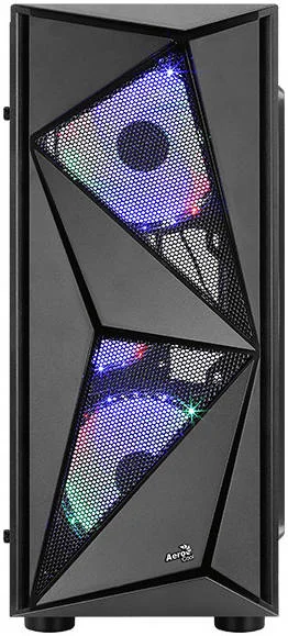 کیس مید تاور کامپیوتر Aerocool Glider با شیشه حرارت دیده، طراحی پنل جلویی مشبک، پشتیبانی از رادیاتور تا 360 میلی‌متر و حداکثر 4 فن خنک‌کننده، USB3.0 x 1 | USB2.0 x 2 | HD Audio & Mic، مشکی | GLIDER-COSMO-G-BK-V