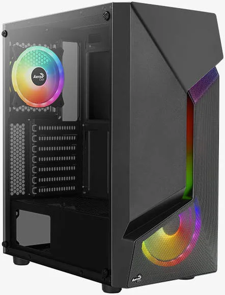 کیس مید تاور ایروکول Scape RGB، طراحی پنل جلویی مشبک با پنل جانبی شیشه حرارت دیده کامل، پشتیبانی از رادیاتور تا 360 میلی‌متر و 8 فن، USB3.0 x 2 + USB2.0 x 1 | HD Audio & Mic، مشکی | SCAPE-G-BK-V2