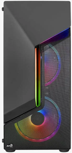 کیس مید تاور ایروکول Scape RGB، طراحی پنل جلویی مشبک با پنل جانبی شیشه حرارت دیده کامل، پشتیبانی از رادیاتور تا 360 میلی‌متر و 8 فن، USB3.0 x 2 + USB2.0 x 1 | HD Audio & Mic، مشکی | SCAPE-G-BK-V2