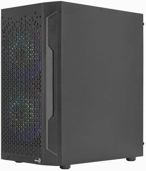 کیس ایروکول Trinity Mini Tower RGB، پشتیبانی از رادیاتور تا 240 میلی‌متر، شامل 2 عدد فن RGB 140 میلی‌متری و 1 عدد فن RGB 120 میلی‌متری، USB 3.0 x 2، USB 2.0 x 1، پنل کناری شیشه حرارت دیده، مشکی | Mini-G-BK-V3