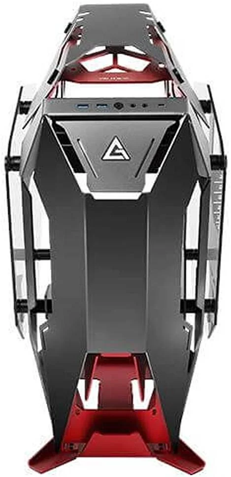 کیس کامپیوتر Antec Torque Mid Tower، جنس آلومینیوم + شیشه حرارت دیده، پشتیبانی از رادیاتور تا 360 میلی متر، USB3.0*2، صدا، پورت های ورودی/خروجی Type-C، قرمز/مشکی | TOCASE-00001
