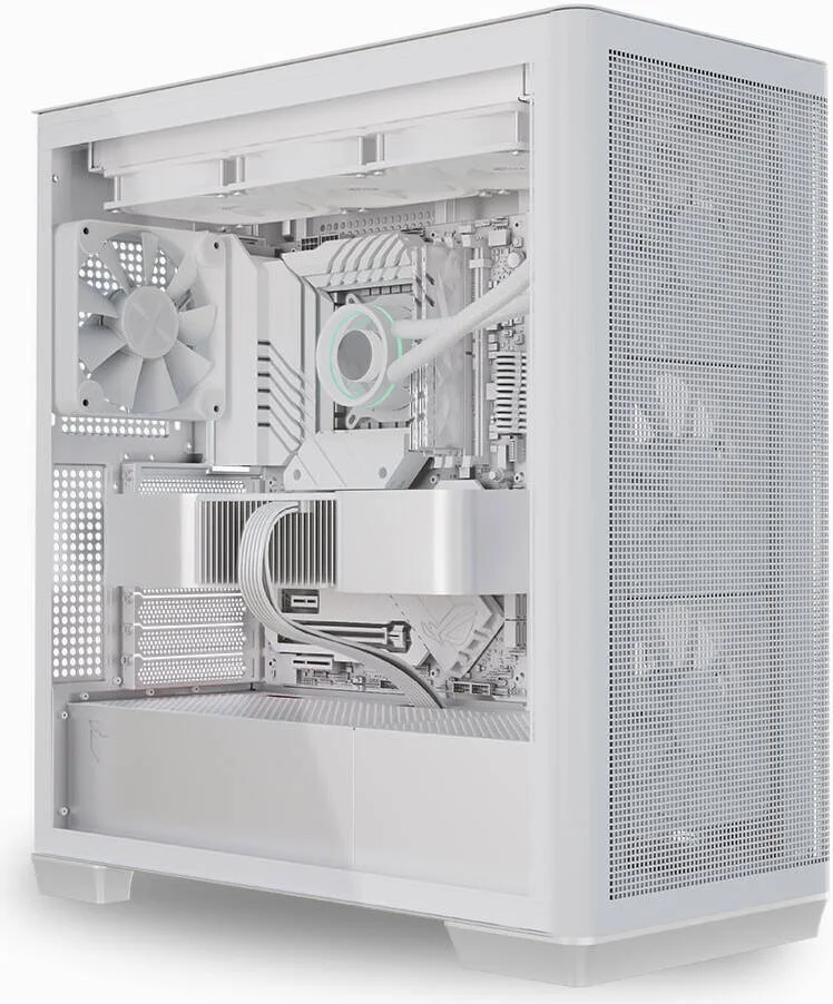 کیس کامپیوتر مید تاور ATX مدل APNX C1-R C1-R-WT-v3، دارای 4 فن 120 میلیمتری PWM از پیش نصب شده، پشتیبانی از رادیاتور تا 360 میلیمتر، 11 جایگاه فن، بدنه SGCC، پنل جلویی SECC، ضخامت فولاد 0.8 میلیمتر، سفید | APCM-CR01343.21 کیس کامپیوتر مید تاور ATX مدل APNX C1-R C1-R-WT-v3، دارای 4 فن 120 میلیمتری PWM از پیش نصب شده، پشتیبانی از رادیاتور تا 360 میلیمتر، 11 جایگاه فن، بدنه SGCC، پنل جلویی SECC، ضخامت فولاد 0.8 میلیمتر، سفید | APCM-CR01343.21