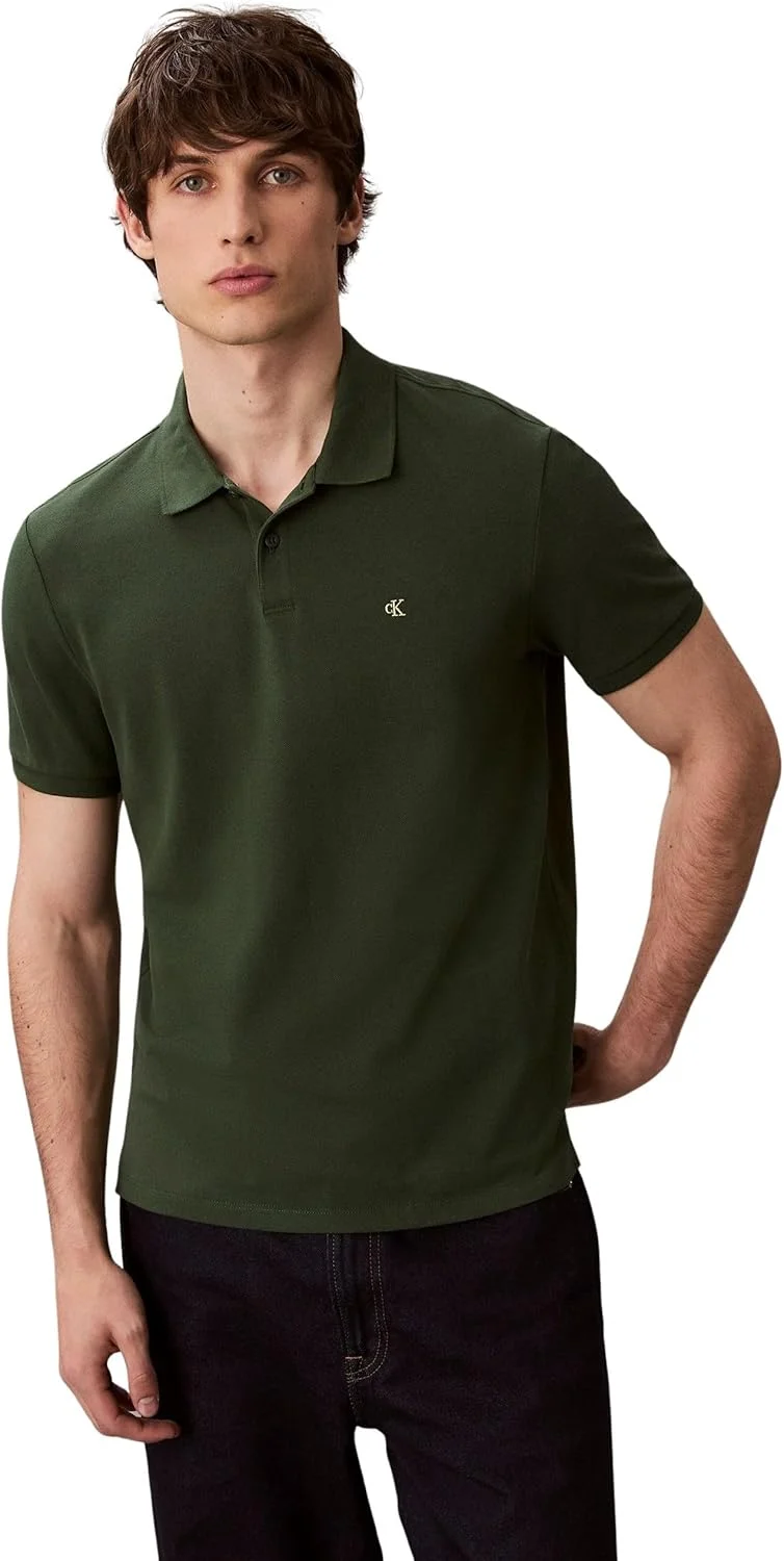 پولوشرت مردانه کلوین کلاین مدل Ss Monogram Pique Polo Lv040em269 (تک عددی)