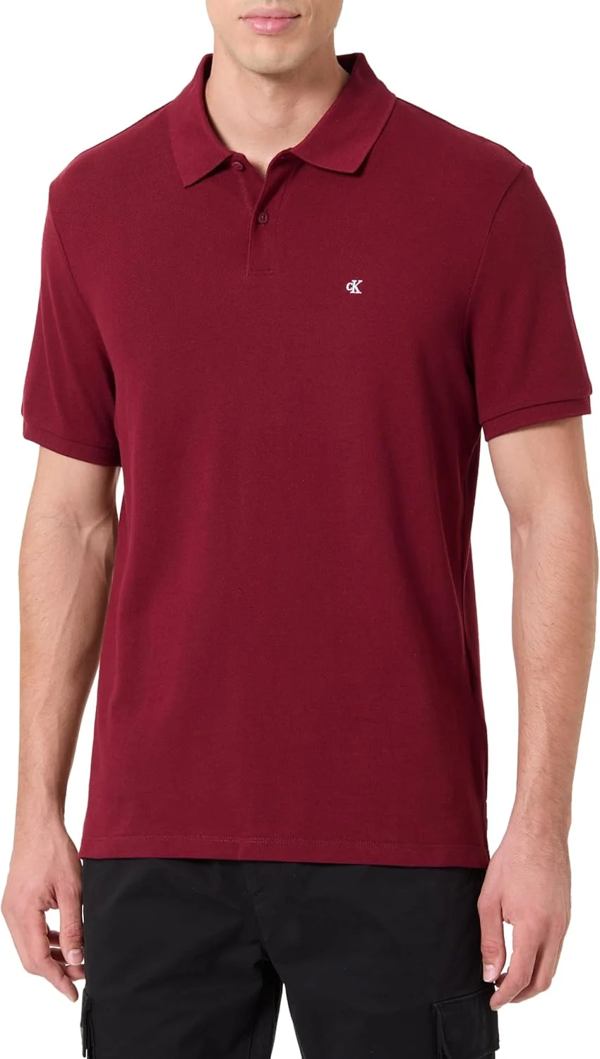 پولوشرت مردانه کلوین کلاین مدل Ss Monogram Pique Polo Lv040em269