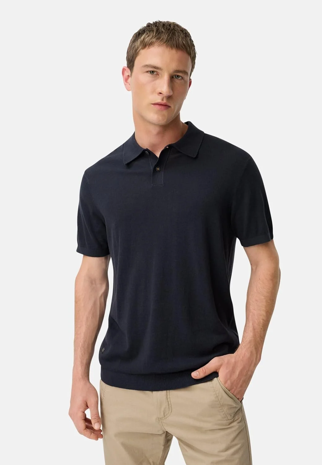 پولوشرت بافتنی نخی خالص و سبک مردانه کمل اکتیو