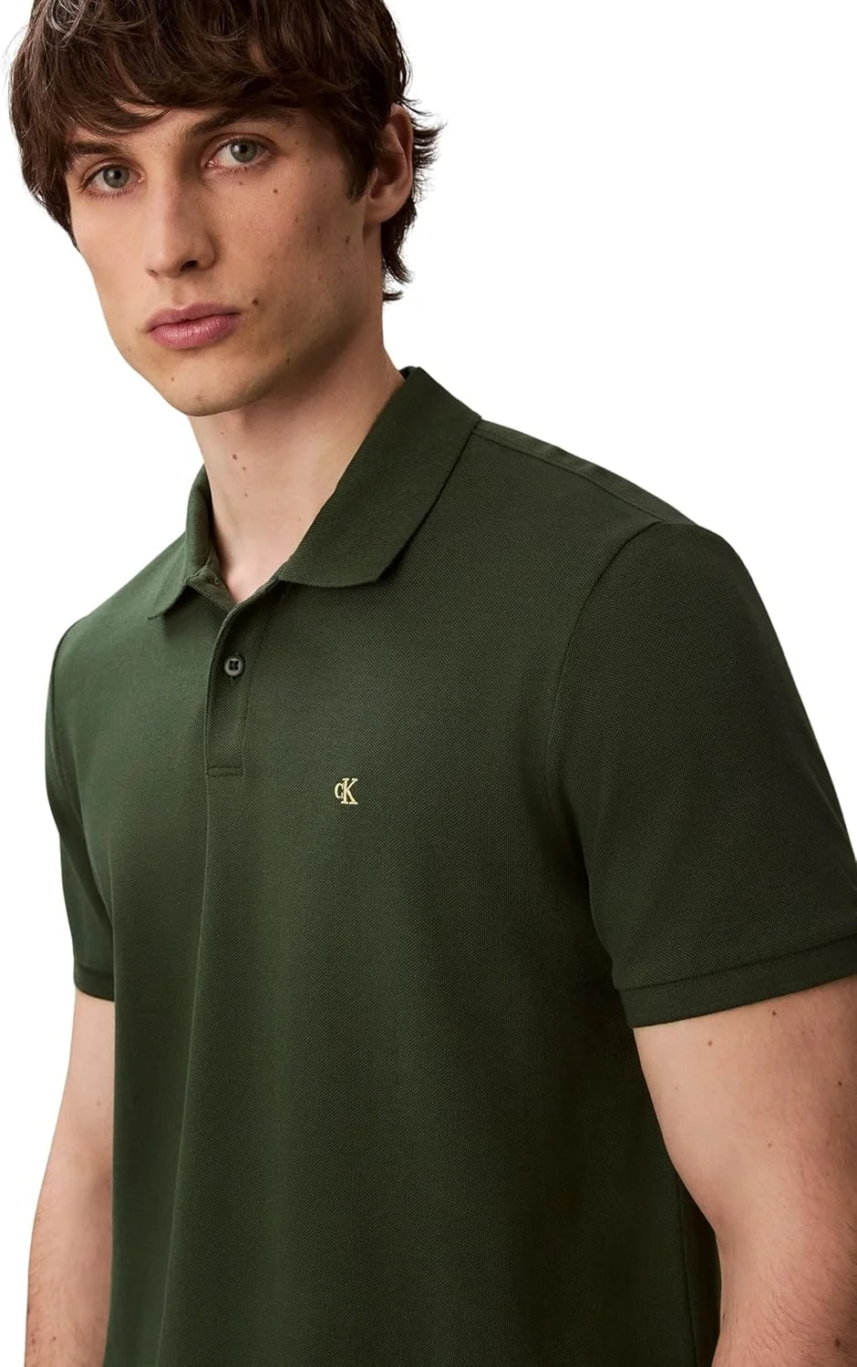 پولوشرت مردانه کلوین کلاین مدل Ss Monogram Pique Polo Lv040em269 (تک عددی)