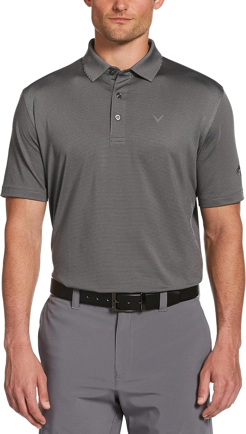 پولوشرت آستین کوتاه مردانه Callaway با طرح راه راه ظریف مناسب گلف