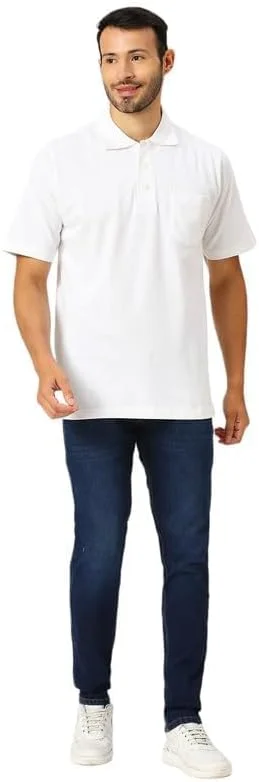 پولوشرت نخی مردانه BYC با جیب پولوشرت نخی مردانه BYC با جیب