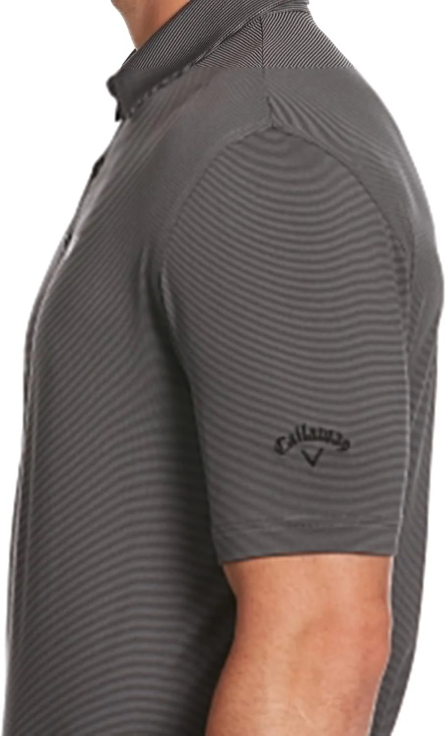 پولوشرت آستین کوتاه مردانه Callaway با طرح راه راه ظریف مناسب گلف