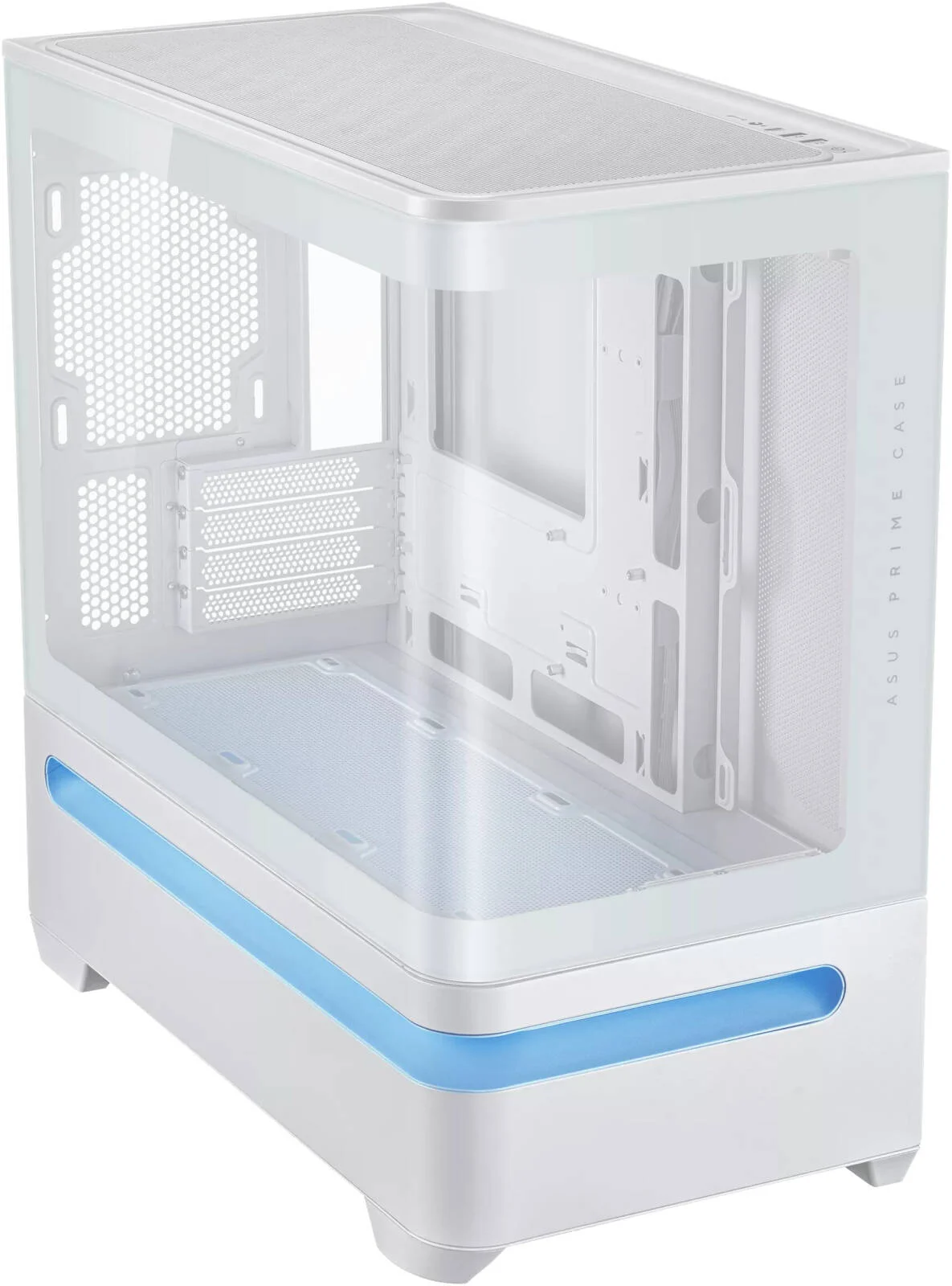 کیس کامپیوتر ASUS PRIME AP202 Micro ATX، پشتیبانی از رادیاتور تا 360 میلی‌متر، پشتیبانی از حداکثر GPU 420 میلی‌متری، فیلترهای گرد و غبار قابل جابجایی بالا و پایین، سفید | 90DC00P3-B19000