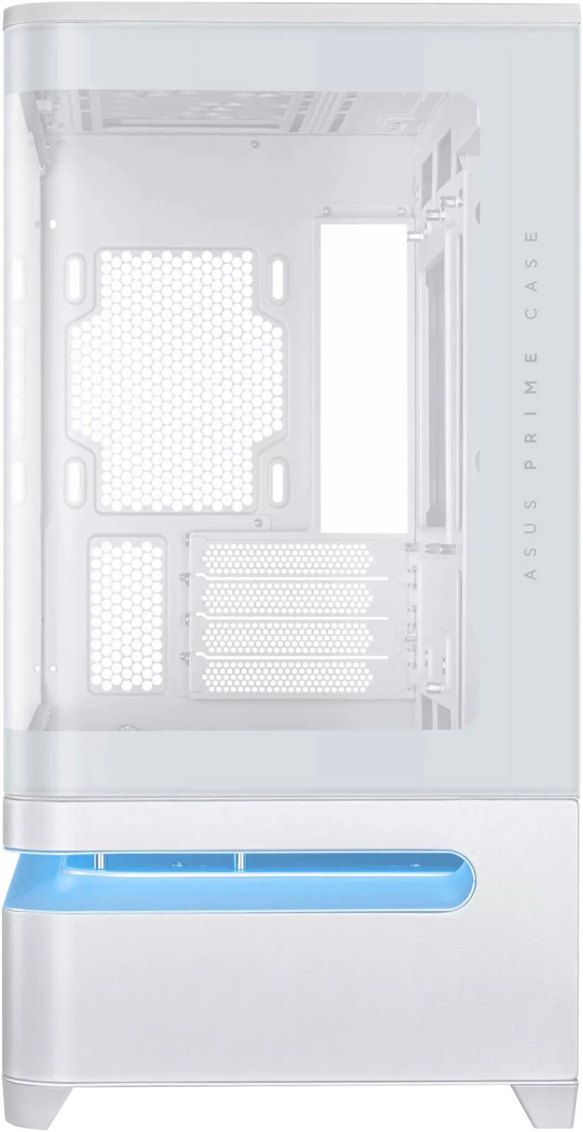 کیس کامپیوتر ASUS PRIME AP202 Micro ATX، پشتیبانی از رادیاتور تا 360 میلی‌متر، پشتیبانی از حداکثر GPU 420 میلی‌متری، فیلترهای گرد و غبار قابل جابجایی بالا و پایین، سفید | 90DC00P3-B19000