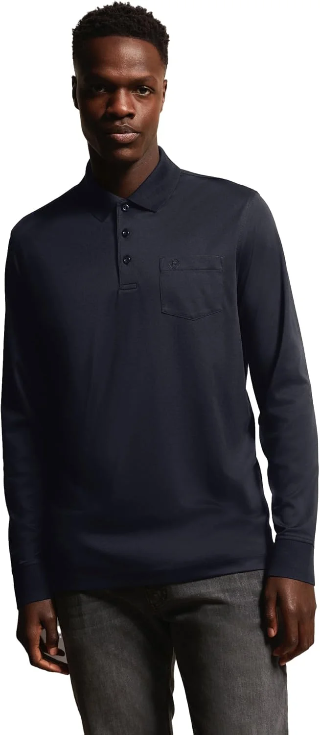 پولوشرت آستین بلند مردانه بوگاتی مدل 8131-65090b