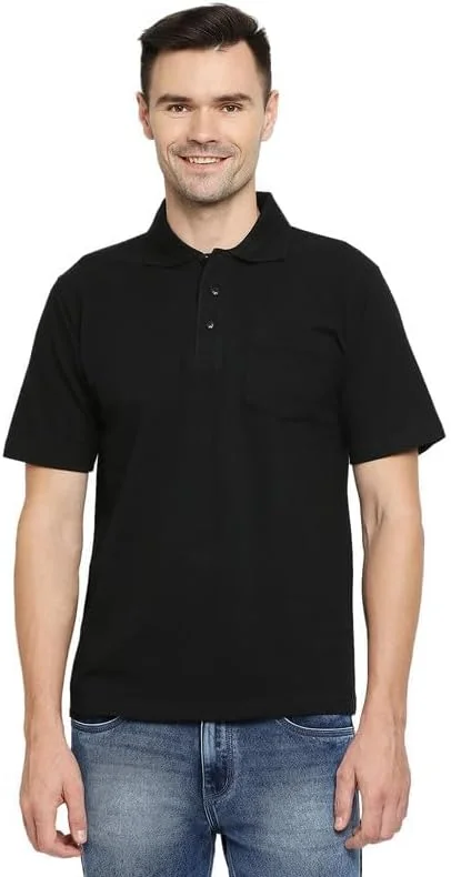 تی شرت پولو مردانه نخی BYC با جیب