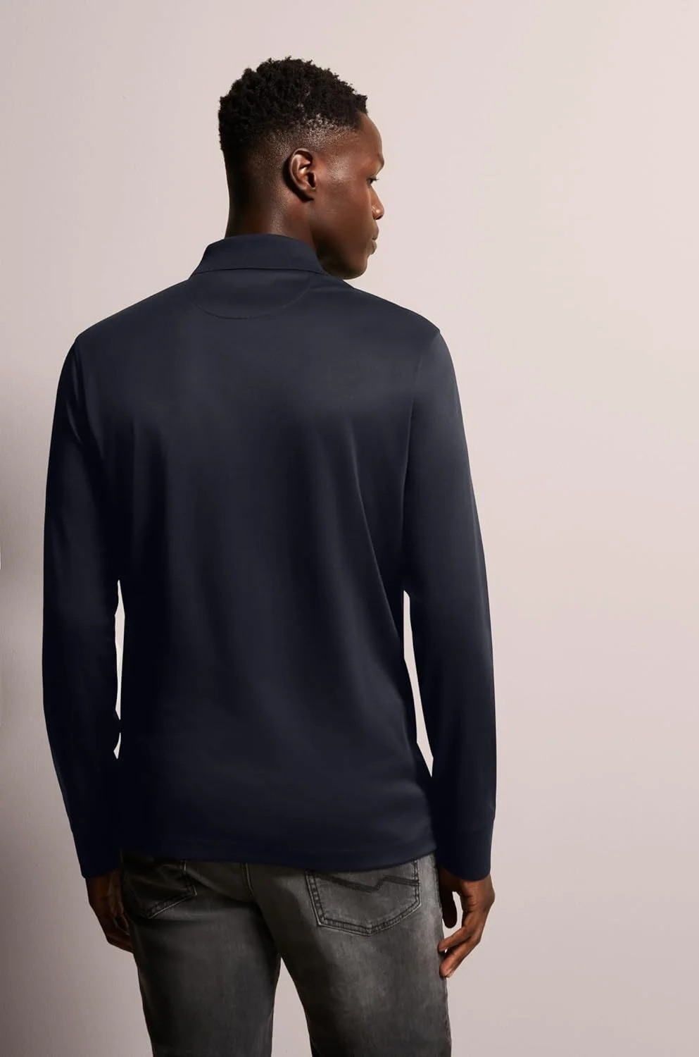 پولوشرت آستین بلند مردانه بوگاتی مدل 8131-65090b