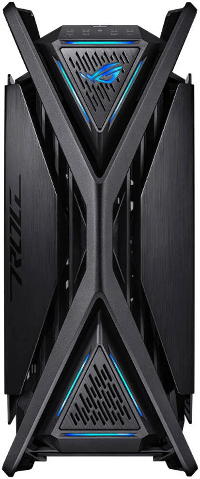 کیس کامپیوتر ASUS ROG Hyperion GR701 E-ATX، نسخه BTF، پنل های جانبی شیشه ای حرارت دیده، پشتیبانی از رادیاتور دوگانه تا 420 میلی متر، 4 عدد فن 140 میلی متری، نگهدارنده فلزی کارت گرافیک، فضای ذخیره سازی قطعات، هاب فن ARGB، مشکی | 90DC00F0-B39020