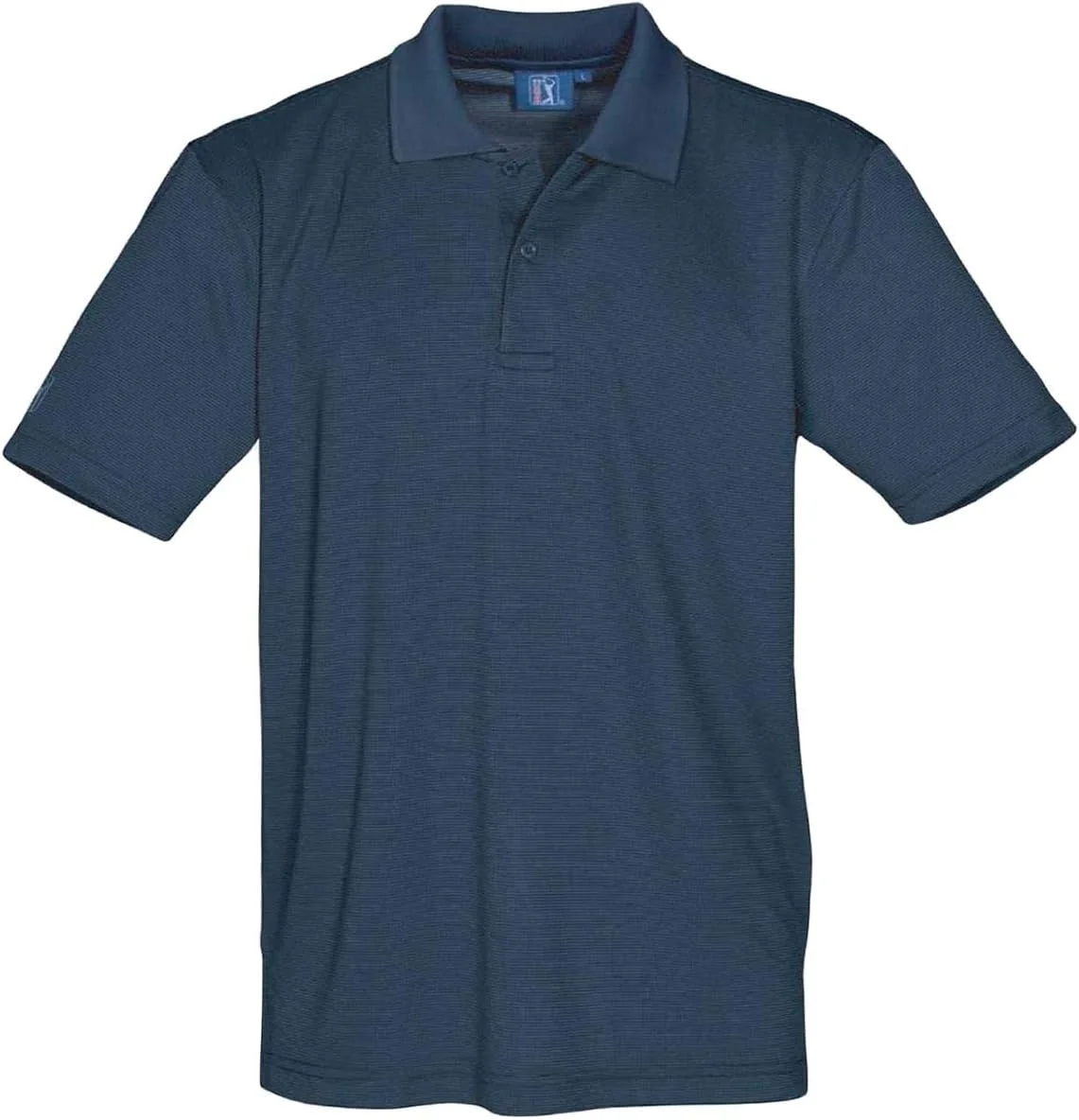 پولوشرت مردانه پلی استر آبی یقه پیراهن، سایز M