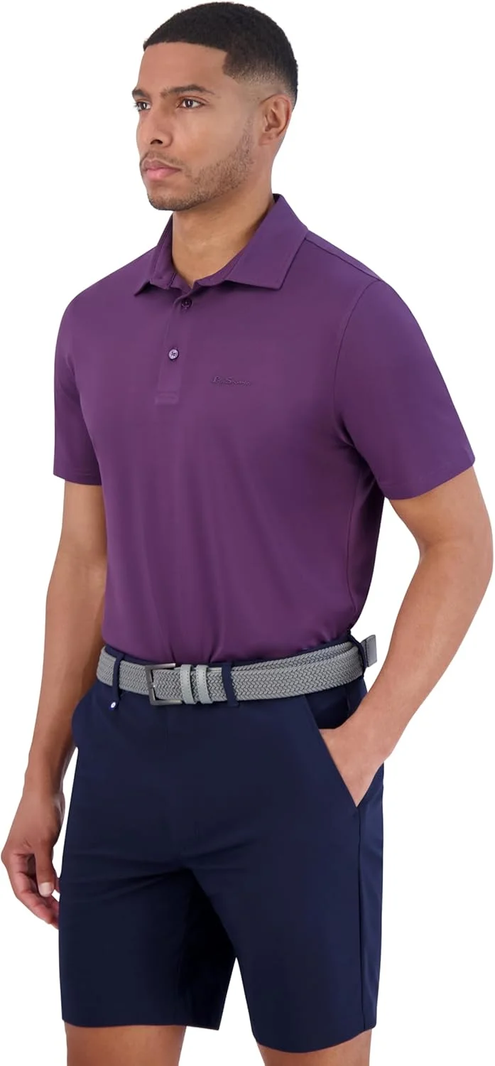 پولوشرت مردانه بن شرمن مدل Pique Golf – مناسب ورزش و فعالیت، دارای UPF+، ضد رطوبت، ضد بو، پولوشرت غیررسمی مردانه (تک عددی)
