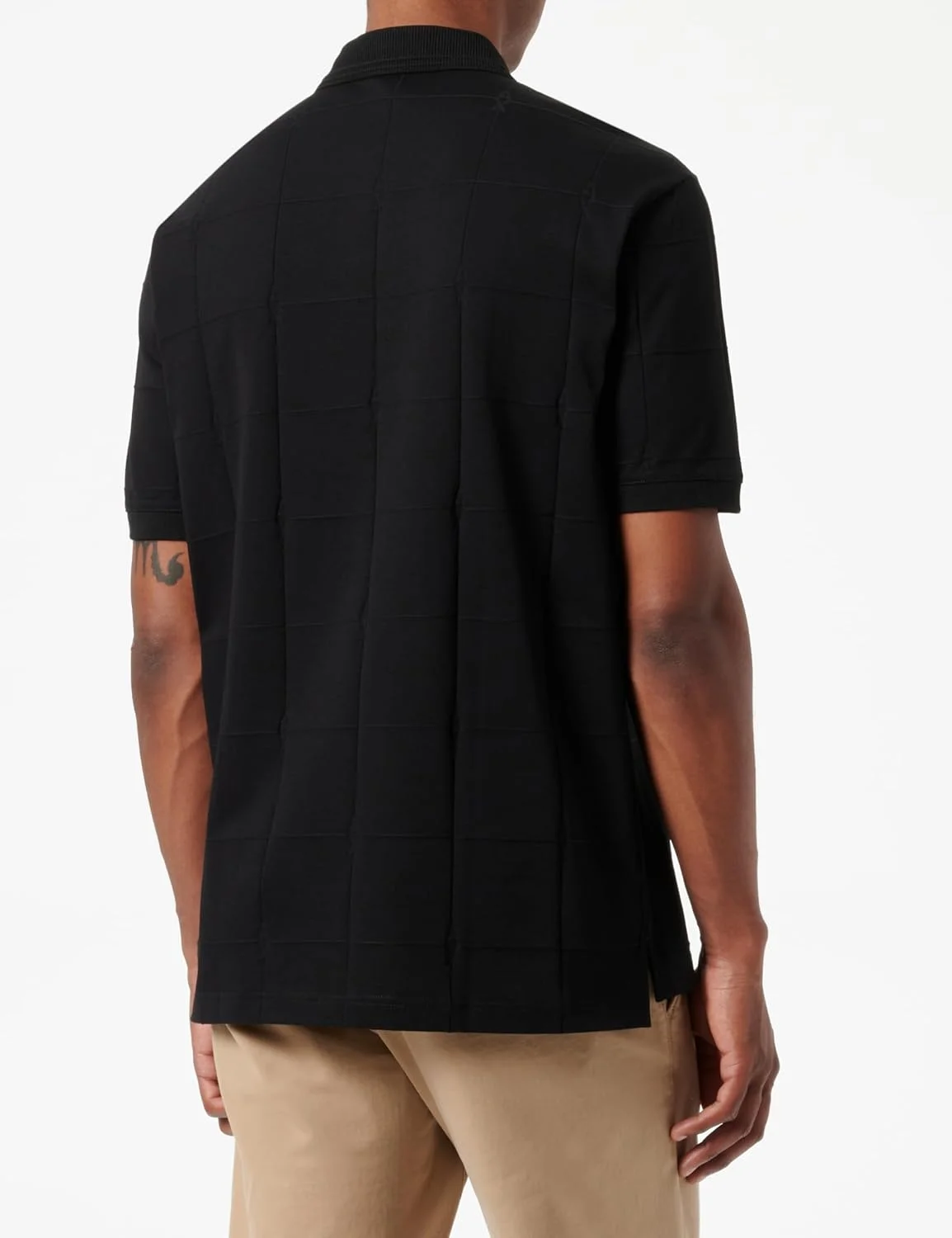 پولوشرت مردانه آرمانی اکسچنج با طرح ژاکارد پنبه ای و لوگوی AX