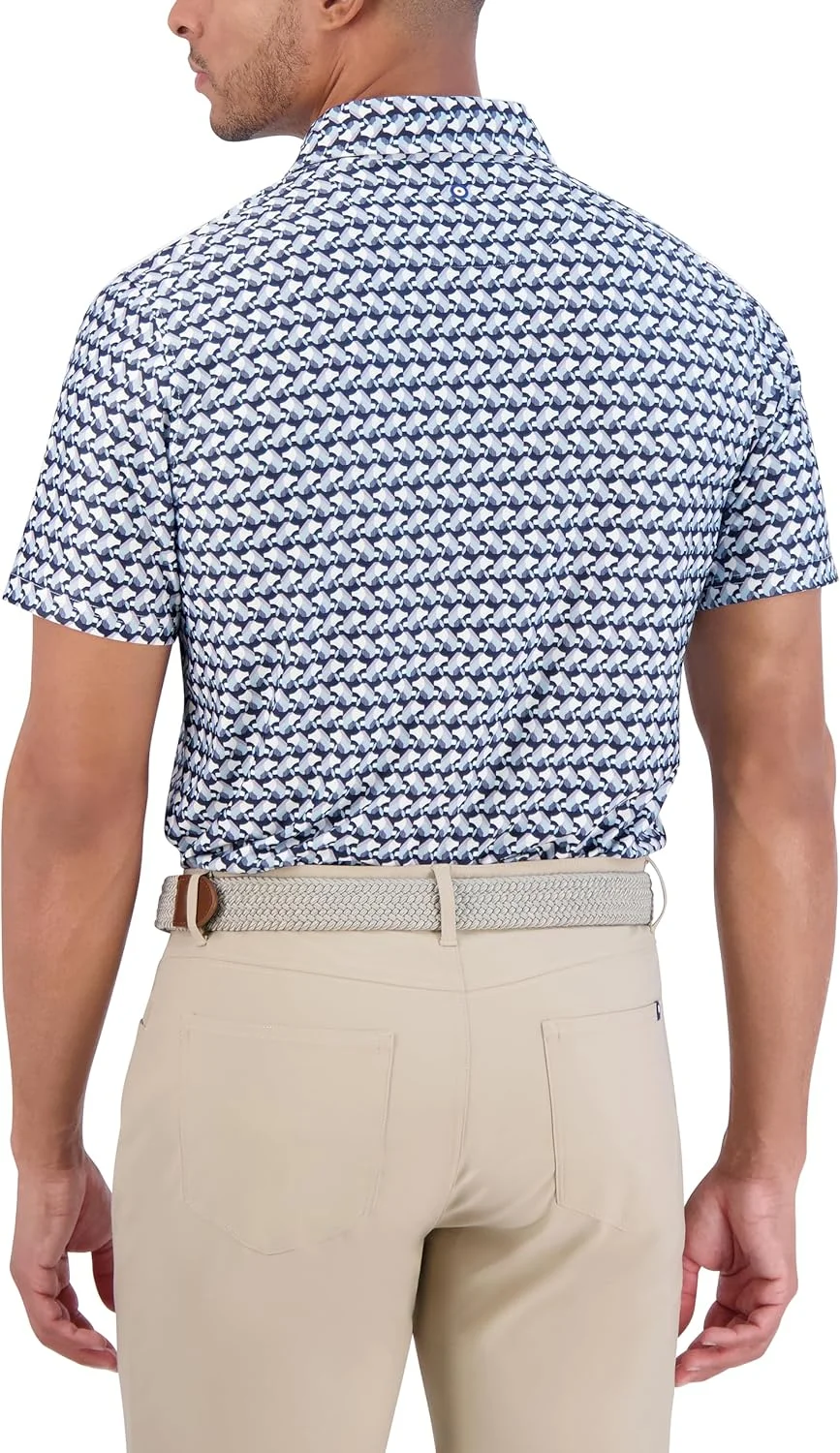 تی شرت پولو آستین کوتاه مردانه بن شرمن با طرح چاپی و فناوری ورزشی (تک عددی)