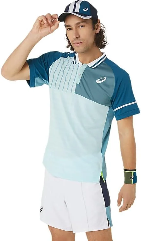 پولوشرت مردانه آستین کوتاه آیسیکس - آبی - سایز L