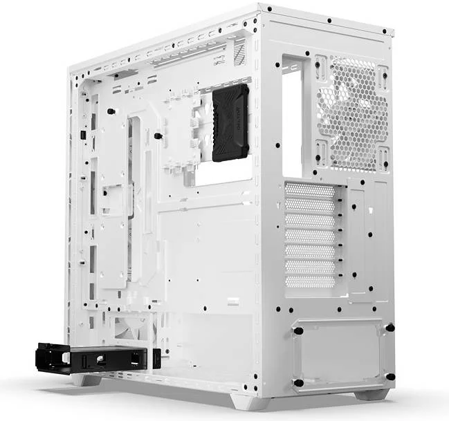 کیس کامپیوتر مید تاور Be Quiet! Shadows Base 800 FX aRGB، دارای 4 فن 140 میلی‌متری PWM Light Wings، پشتیبانی از رادیاتور تا 420 میلی‌متری و 8 فن، جنس ABS + فولاد + شیشه حرارت دیده، سفید | BGW64