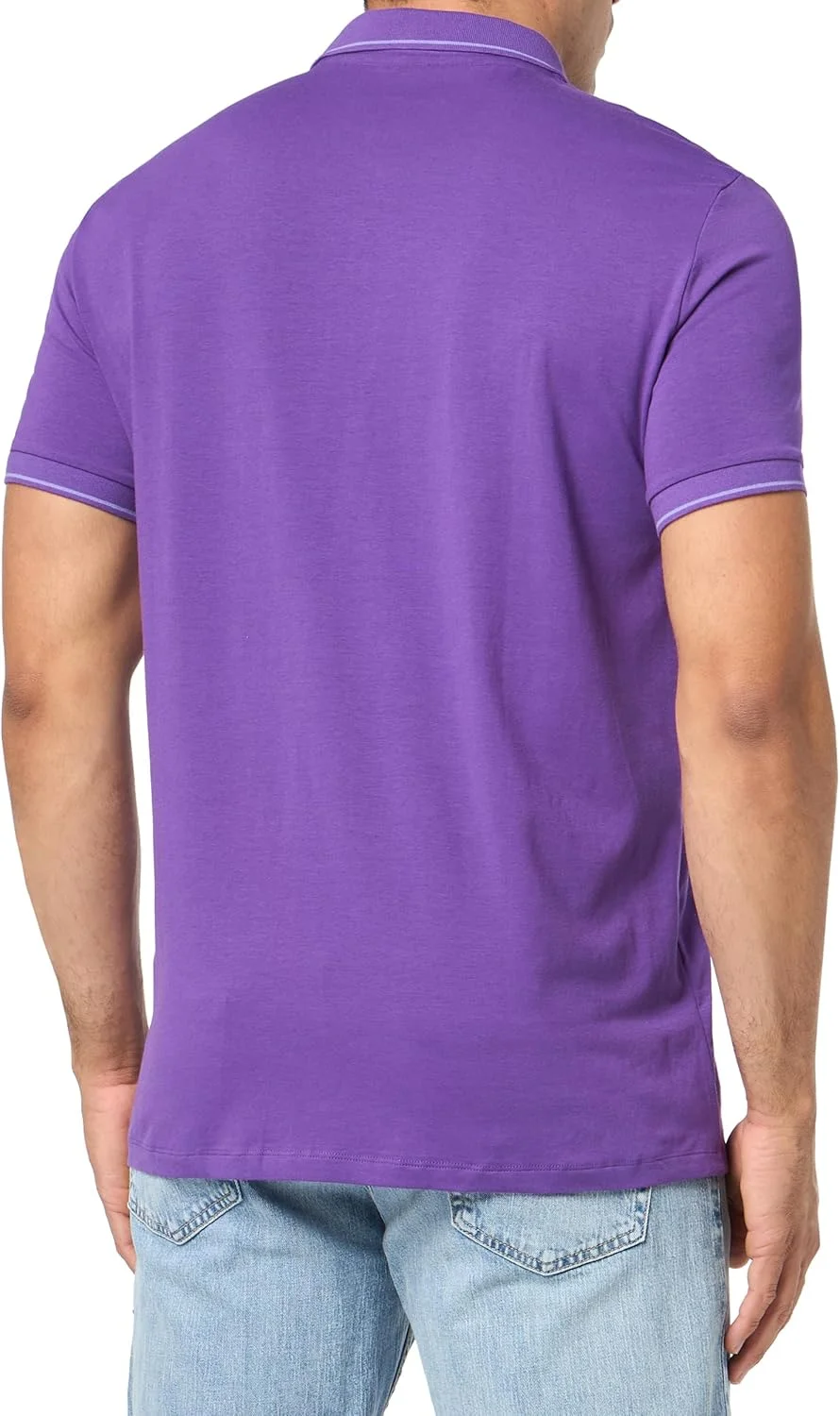 پولوشرت مردانه آستین کوتاه آرمانی اکسچنج با زیپ و لوگو