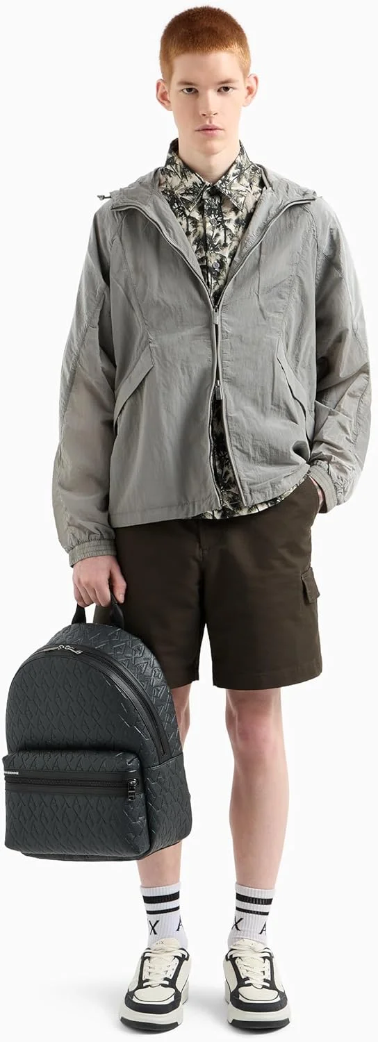 پیراهن آستین کوتاه مردانه آرمانی اکسچنج با طرح گلدار