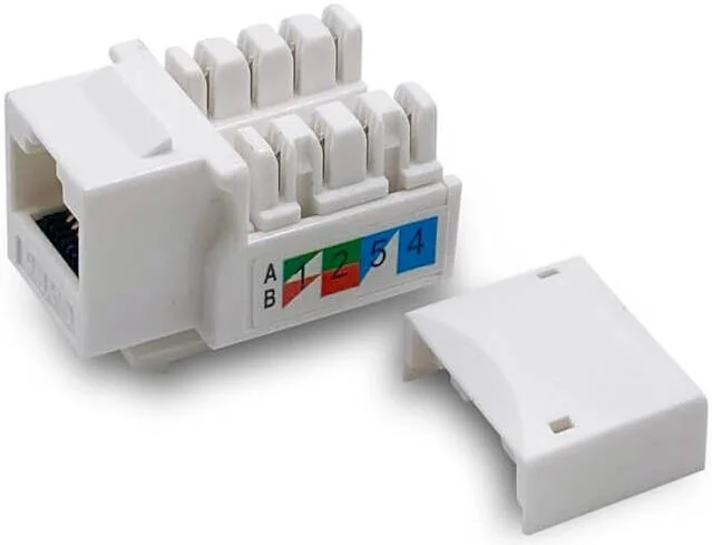 اتصال مادگی کیستون CAT6 UTP RJ45، با عملکرد بالای 250 مگاهرتز، نصب آسان، اتصالات شبکه سریعتر و مطمئن تر، دارای کنتاکت های بادوام با روکش طلای 50 میکرون | TC-C6KS01