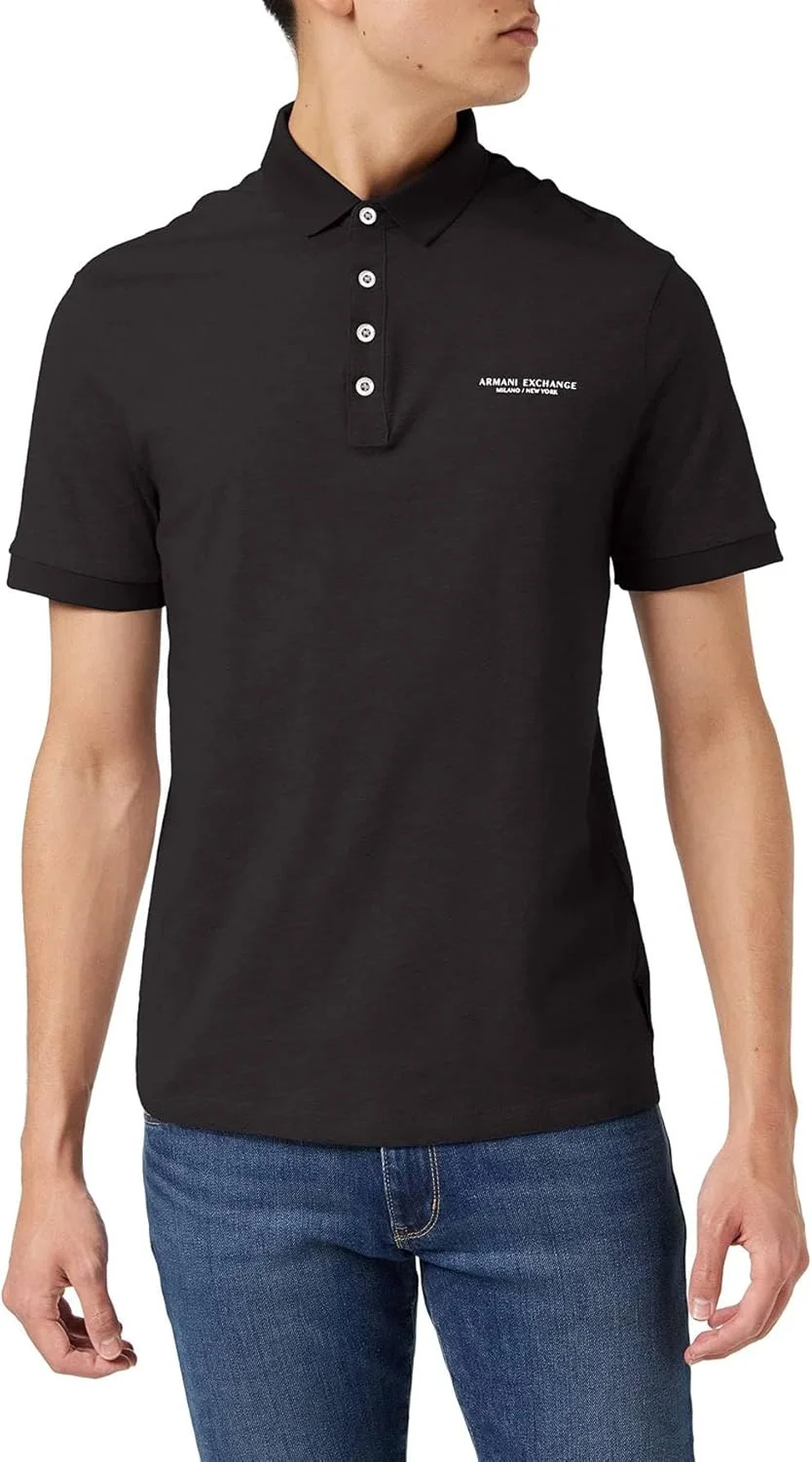 پولوشرت مردانه آرمانی اکسچنج با 4 دکمه