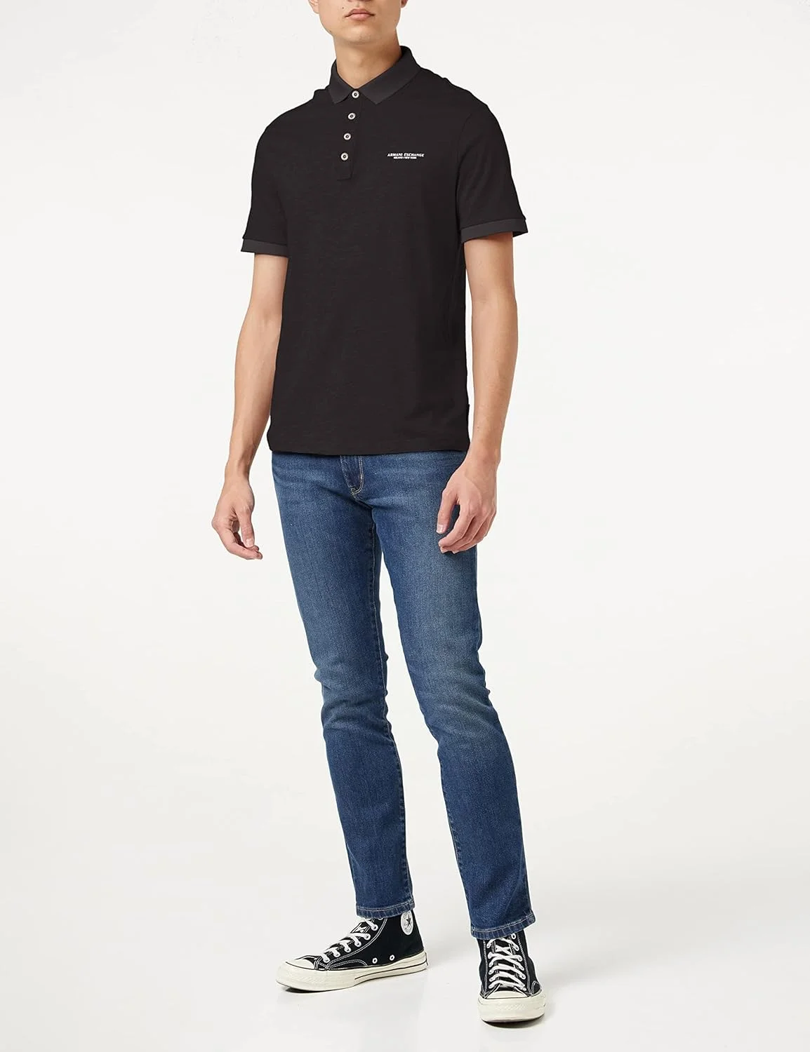 پولوشرت مردانه آرمانی اکسچنج با 4 دکمه