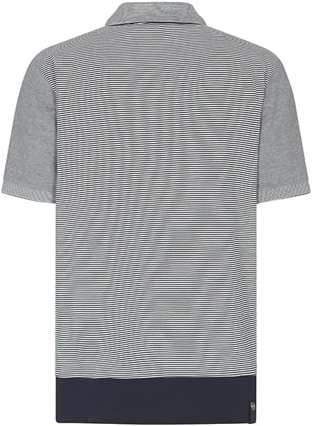 پولوشرت آستین کوتاه مردانه آرمانی اکسچنج با راه راه های افقی و لوگوی جانبی