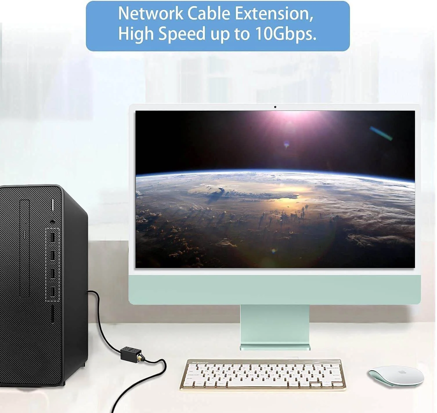 کوپلر RJ45 تاراذهین، بسته 100 عددی، اتصال دهنده های خطی اترنت، آداپتور توسعه دهنده شبکه Cat7 Cat6 Cat5e Cat5 برای گسترش کابل های اترنت، اتصال دهنده LAN مادگی به مادگی، مشکی | RJ45 بسته 100 عددی