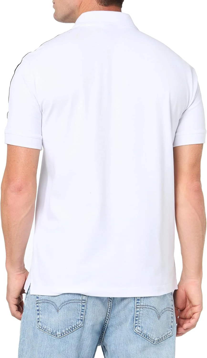 پولوشرت آستین کوتاه مردانه آرمانی اکسچنج با فیت معمولی و لوگوی امضا