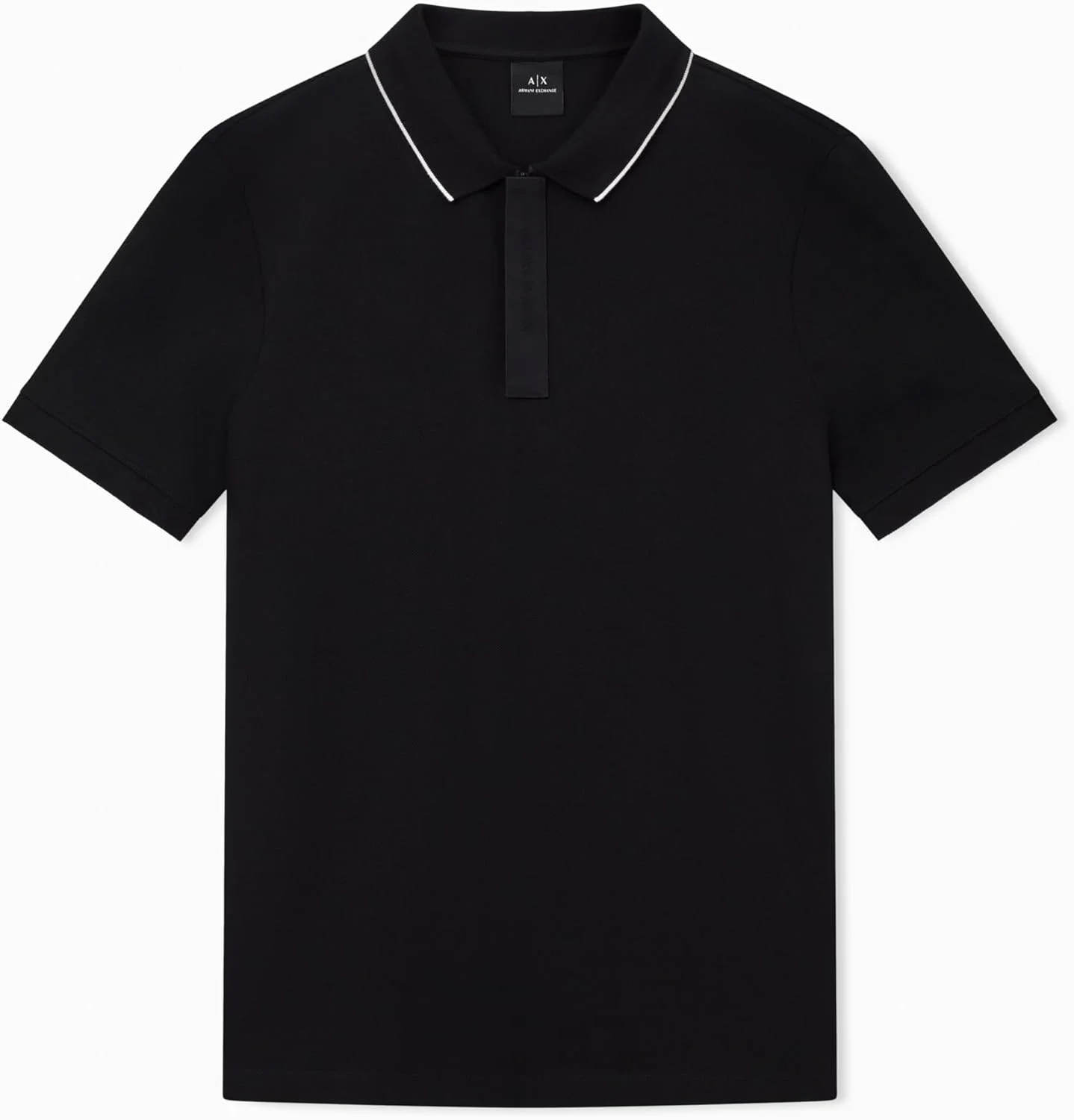 پولوشرت مردانه آرمانی اکسچنج مدل یقه راه راه و دکمه دار