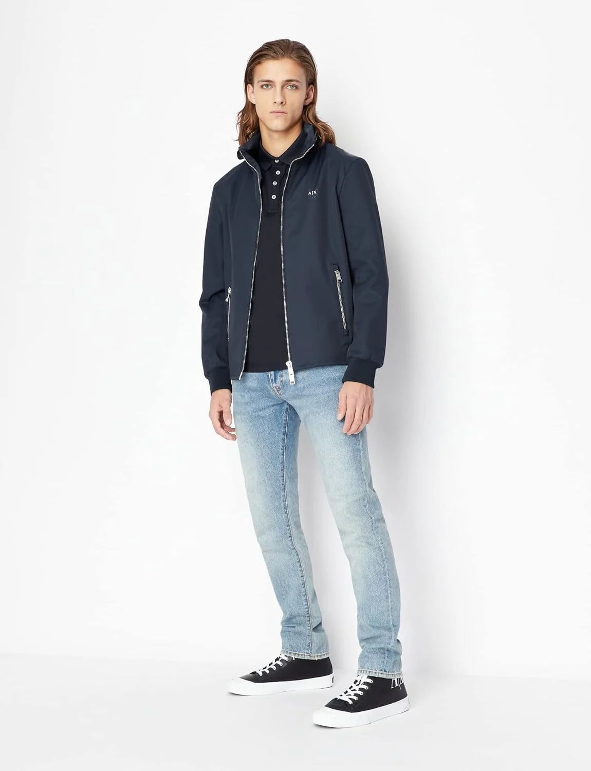 پولوشرت مردانه آرمانی اکسچنج 4 دکمه (تک عددی)