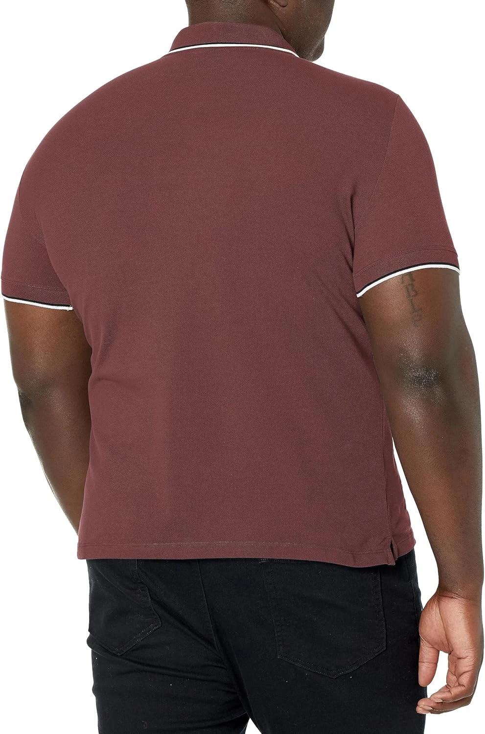 پولوشرت مردانه آرمانی اکسچنج مدل کلاسیک پنبه‌ای پیکوئه با نواردوزی