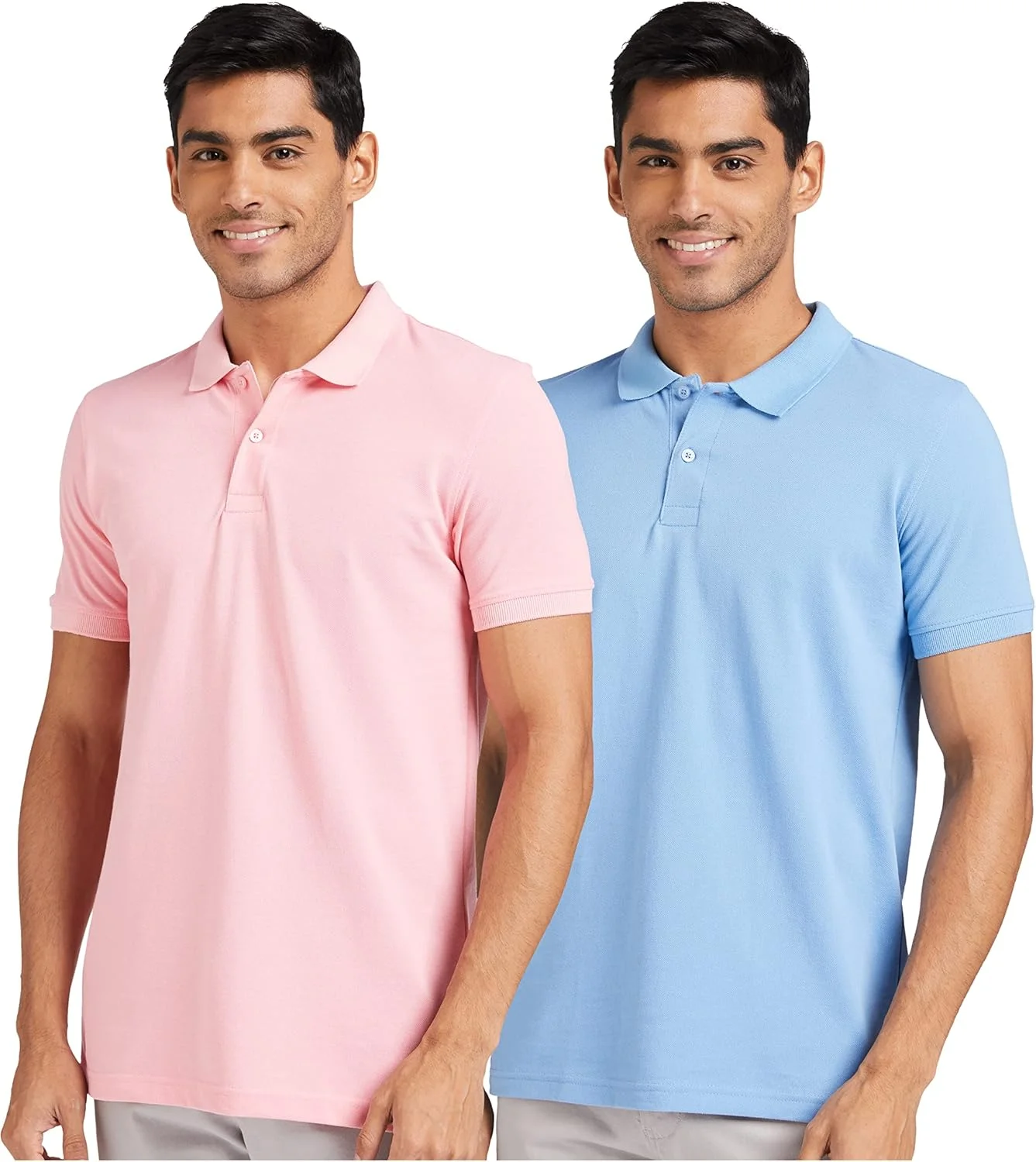 برند آمازون - پولوشرت آستین کوتاه مردانه مدل Symbol با تن خور معمولی (بسته 2 عددی)