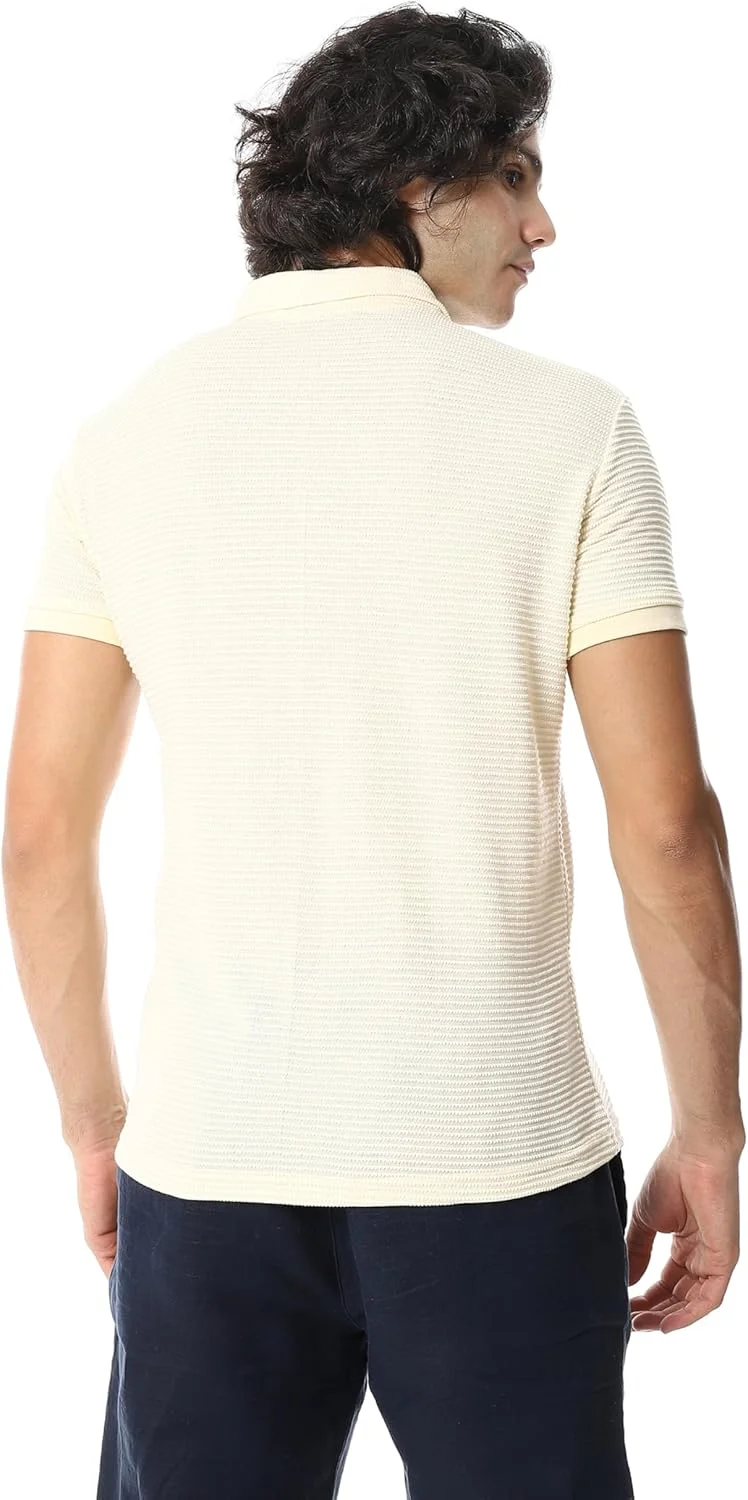 آندورا - پیراهن مردانه آستین کوتاه یقه دکمه دار مدرن