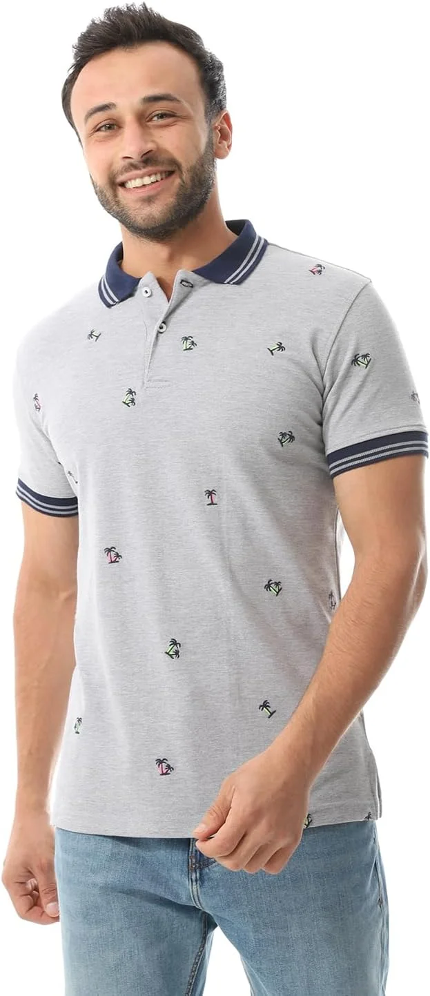 پیراهن مردانه آندورا با طرح گلدوزی، مدل معمولی و سبک وسترن