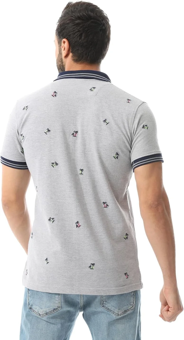 پیراهن مردانه آندورا با طرح گلدوزی، مدل معمولی و سبک وسترن