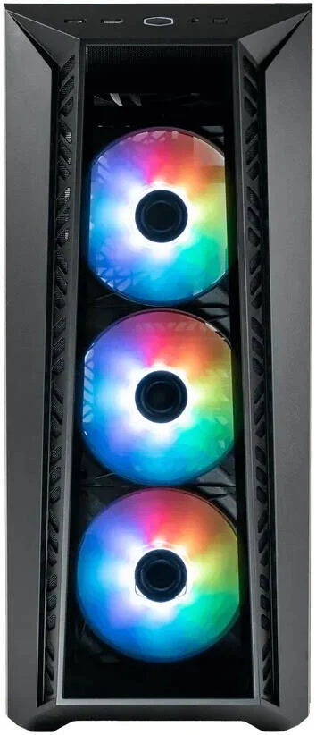 کیس کامپیوتر Cooler Master Masterbox 520 ARGB ATX، دارای 1 عدد فن MasterFan Lite 120 و 3 عدد فن CF120 ARGB از پیش نصب شده، پشتیبانی از رادیاتور تا 360 میلی‌متر، پشتیبانی از 7 فن، پنل کناری شیشه‌ای حرارت دیده، مشکی | MB520-KGNN-S01