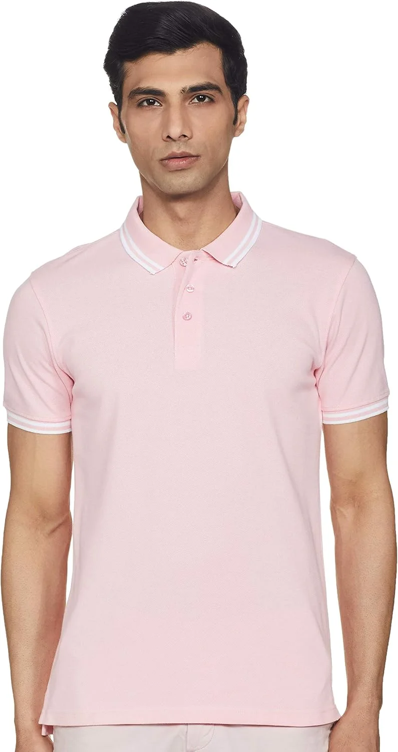 برند آمازون - پولوشرت مردانه ساده مدل رگولار فیت (2 عددی) (CT-PO2)