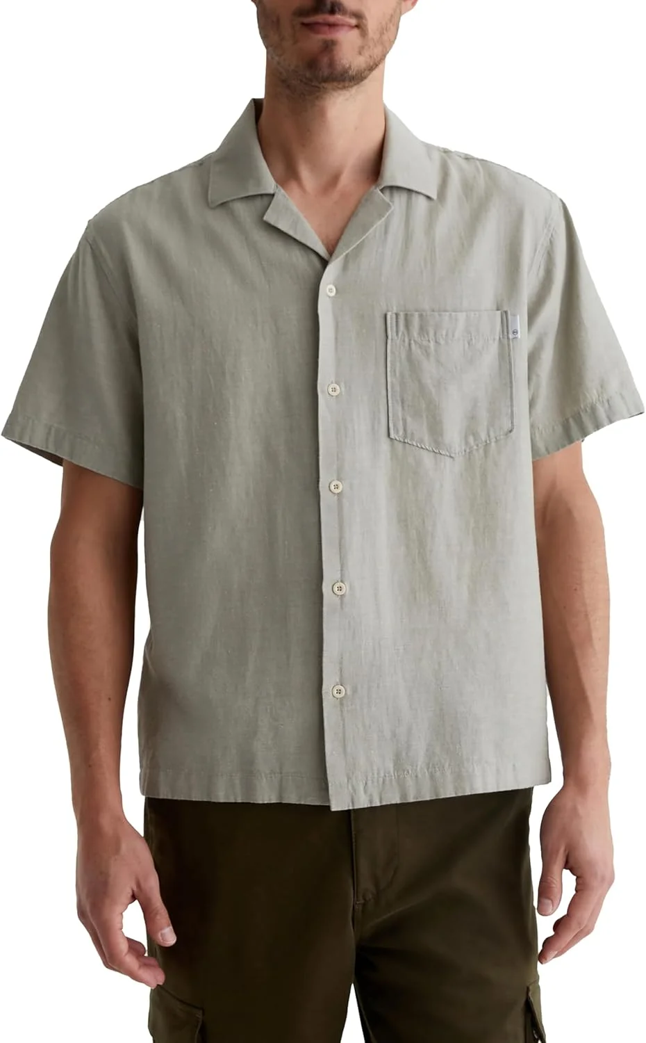 پیراهن آستین کوتاه مردانه AG Adriano Goldschmied مدل Foster، راحت
